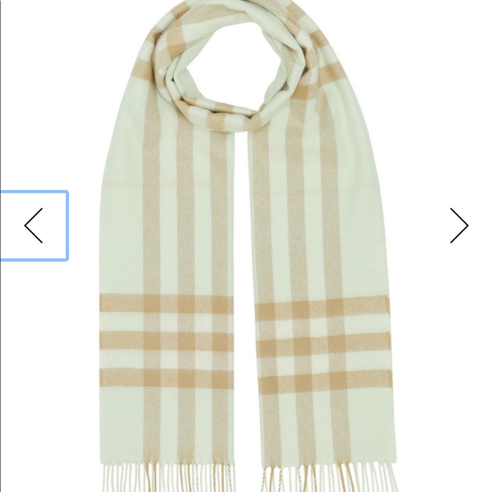 Giant Check Cashmere Scarf Burberry